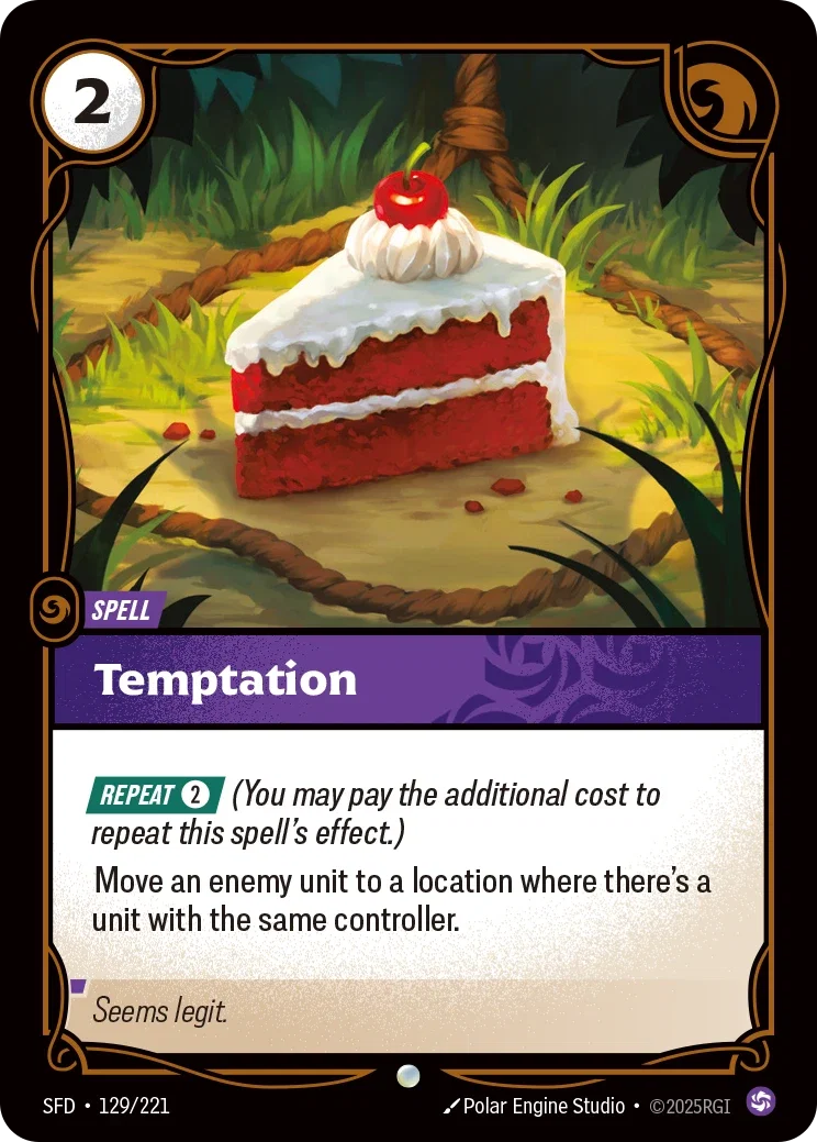 (129/221) Riftbound TCG Spiritforged Single: Temptation Common