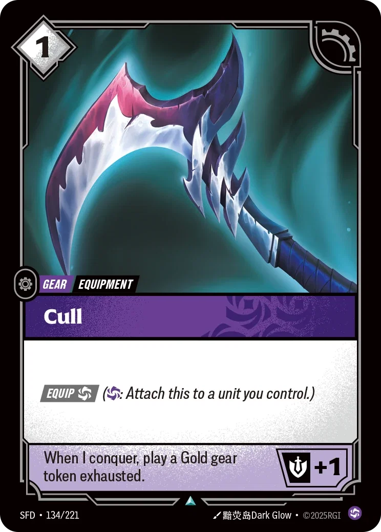 (134/221) Riftbound TCG Spiritforged Single: Cull Uncommon