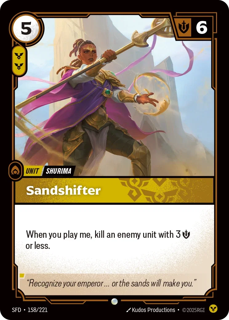 (158/221) Riftbound TCG Spiritforged Single: Sandshifter Common