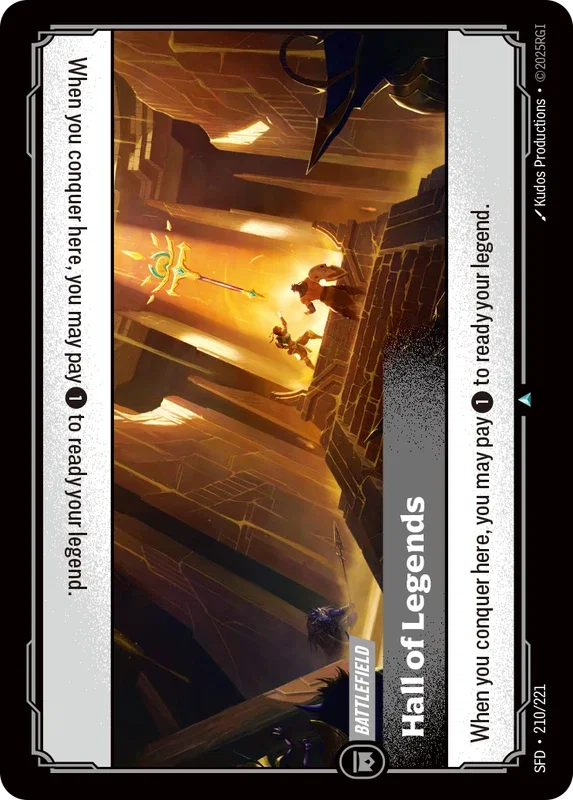 (210/221) Riftbound TCG Spiritforged Single: Hall of Legends Uncommon