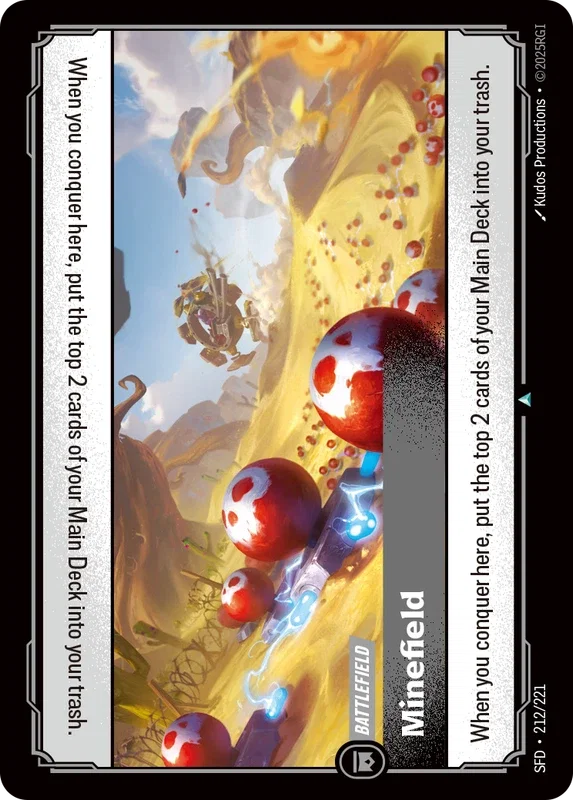 (212/221) Riftbound TCG Spiritforged Single: Minefield Holo Uncommon