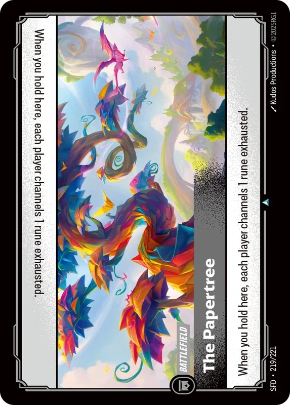(219/221) Riftbound TCG Spiritforged Single: The Papertree Holo Uncommon