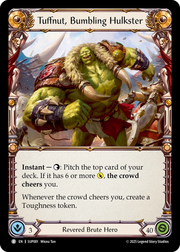 (001) Flesh & Blood TCG Super Slam Single: Tuffnut, Bumbling Hulkster (Marvel) Marvel