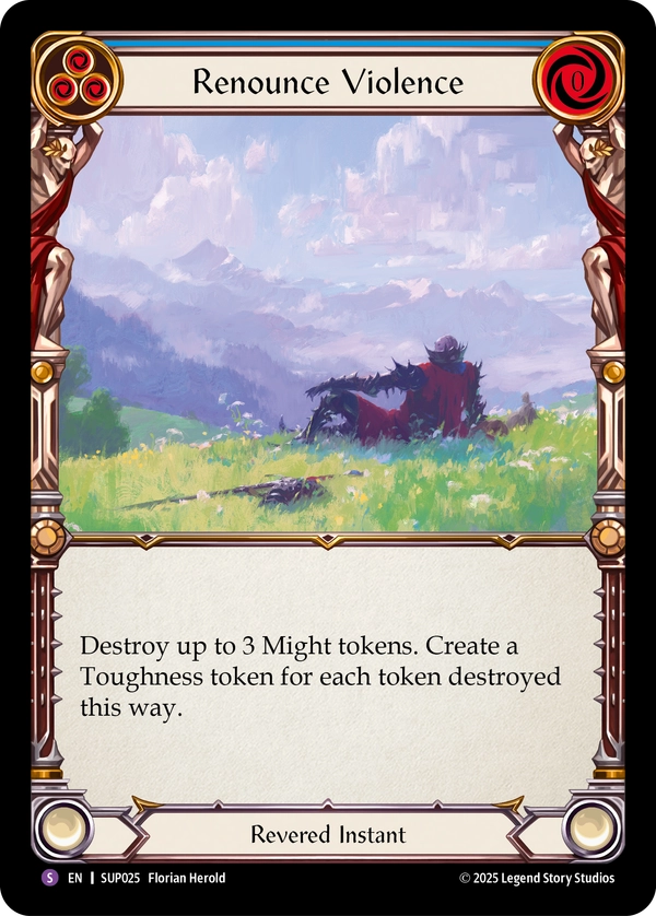 (025) Flesh & Blood TCG Super Slam Single: Renounce Violence (Regular) Super Rare