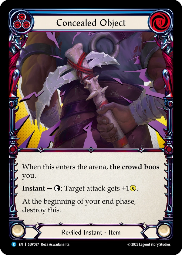 (097) Flesh & Blood TCG Super Slam Single: Concealed Object (Regular) Rare