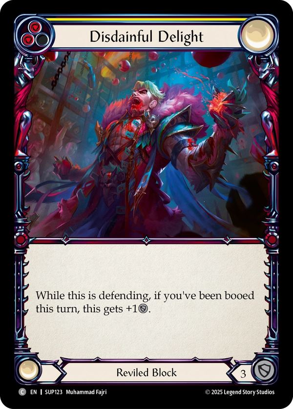 (123) Flesh & Blood TCG Super Slam Single: Disdainful Delight (Regular) Common