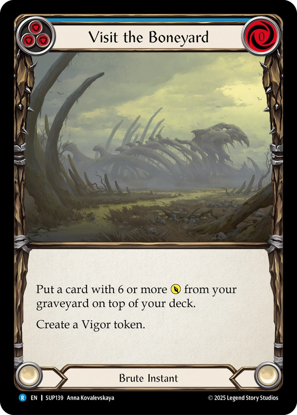 (139) Flesh & Blood TCG Super Slam Single: Visit the Boneyard (Regular) Rare