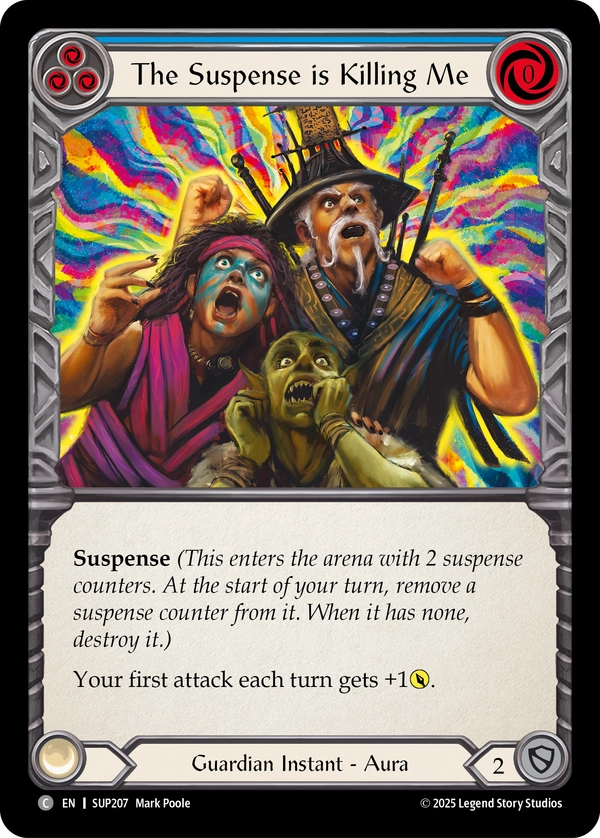 (207) Flesh & Blood TCG Super Slam Single: The Suspense is Killing Me (Regular) Common