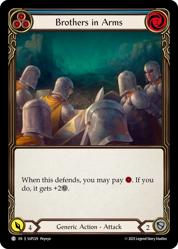 (229) Flesh & Blood TCG Super Slam Single: Brothers in Arms (Blue) (Regular) Common