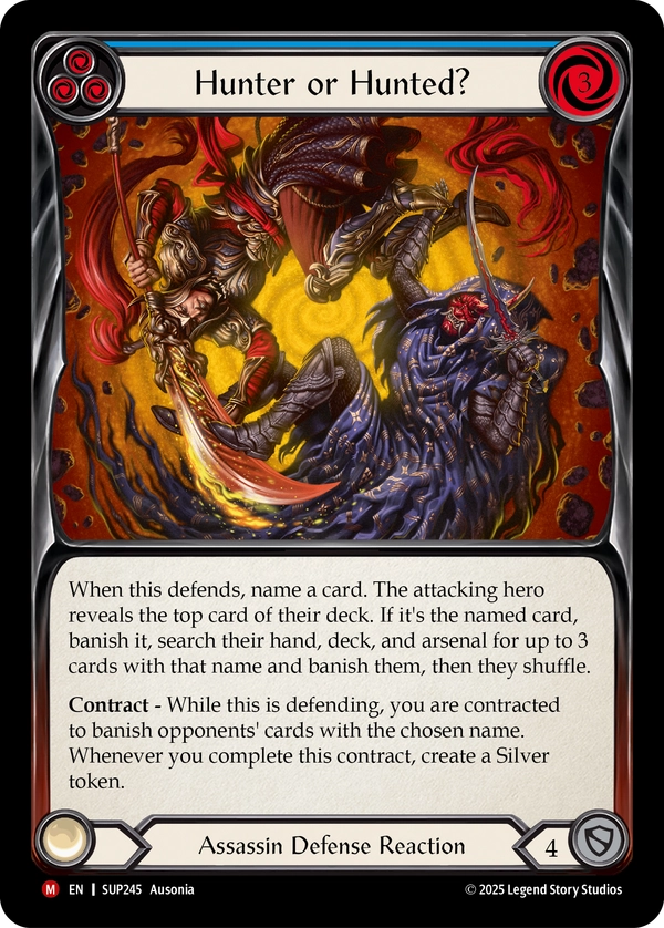 (245) Flesh & Blood TCG Super Slam Single: Hunter or Hunted? (Rainbow Foil) Majestic