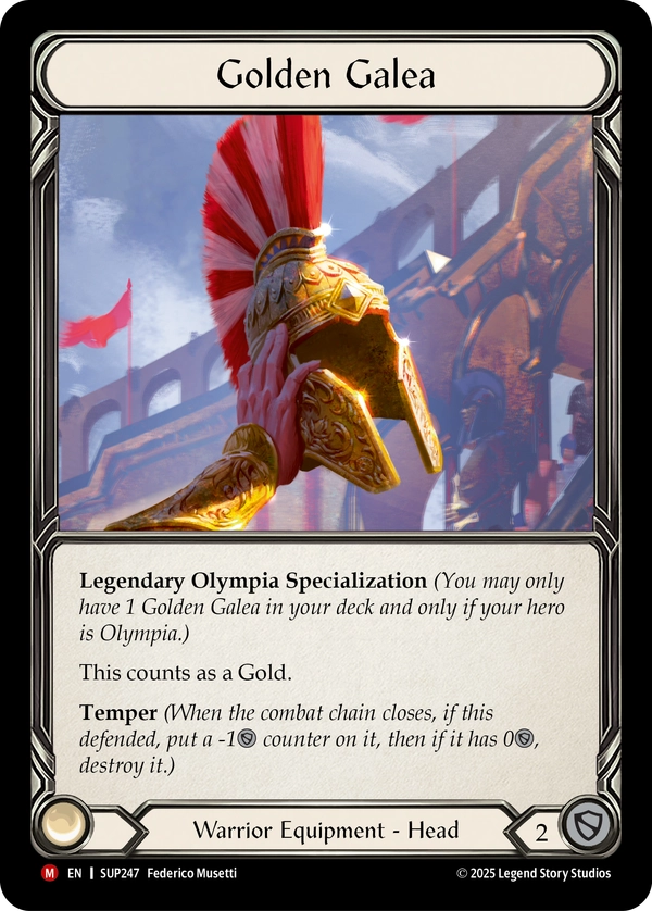 (247) Flesh & Blood TCG Super Slam Single: Golden Galea (Regular) Majestic