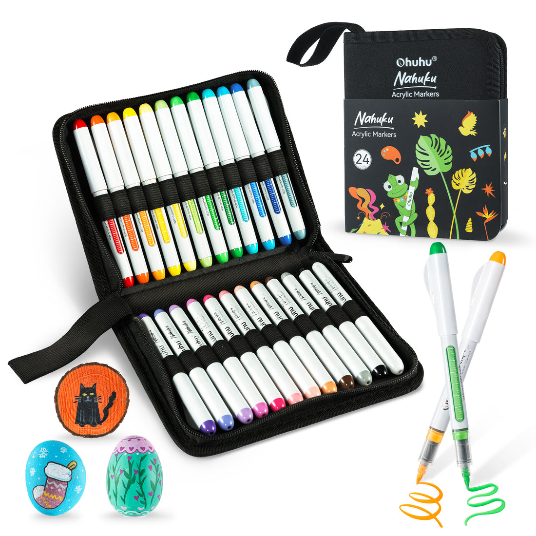 Ohuhu: Nahuku Direct-ink Acrylic Markers 24 Colors