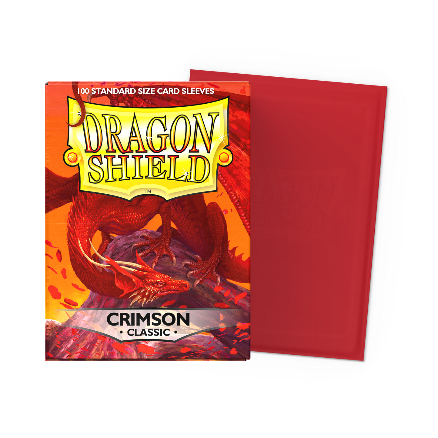 Dragon Shield Matte Standard Sleeves - Crimson (100 ct.)
