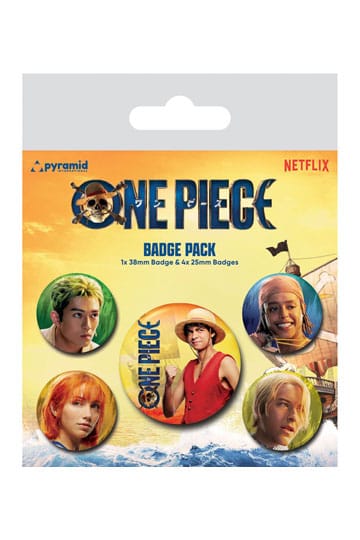 One Piece Pin-Back Badges 5-Pack The Straw Hats