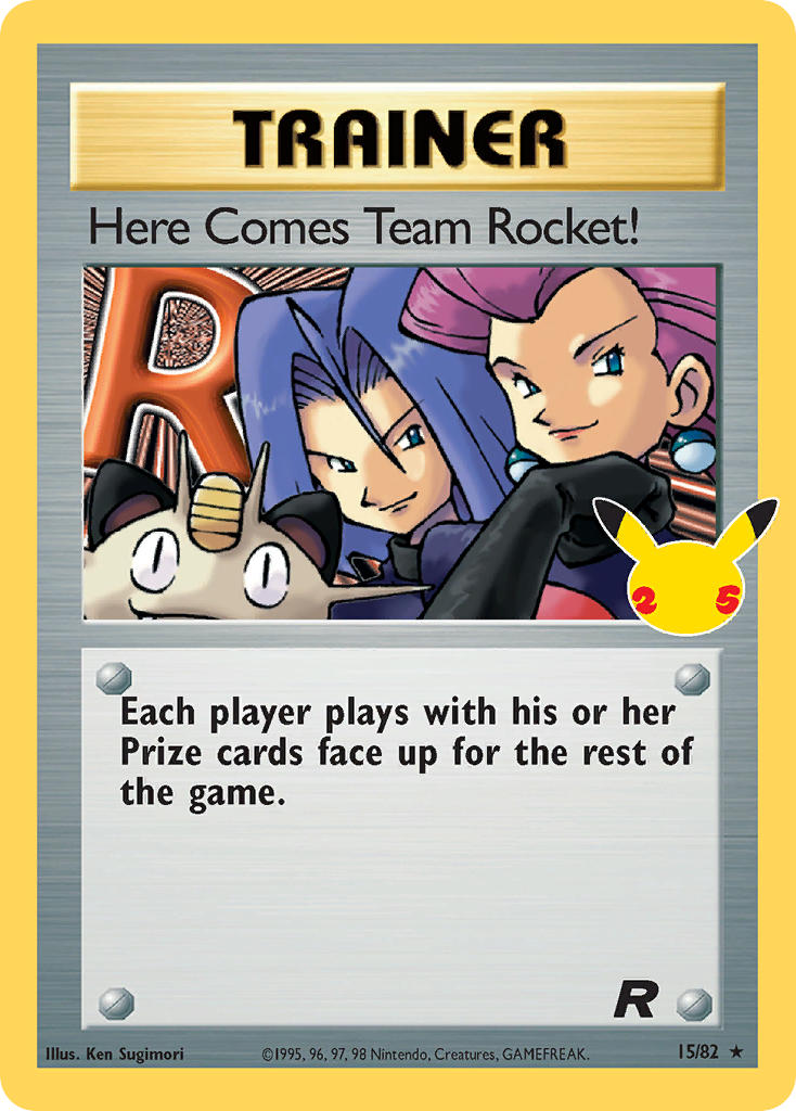 (TR 15) Pokemon TCG Celebrations Single: Here Comes Team Rocket! Holo Rare