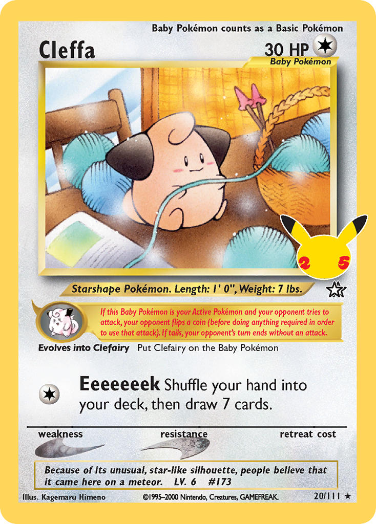 (NG 20) Pokemon TCG Celebrations Single: Cleffa Rare
