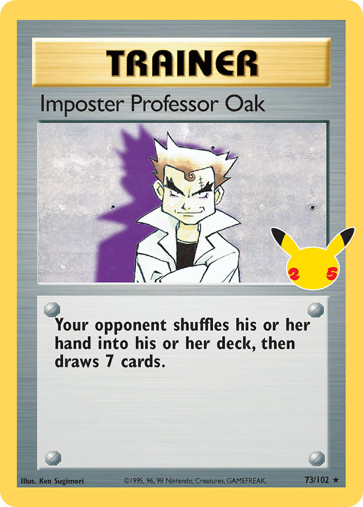 (BS 73) Pokemon TCG Celebrations Single: Imposter Professor Oak Rare