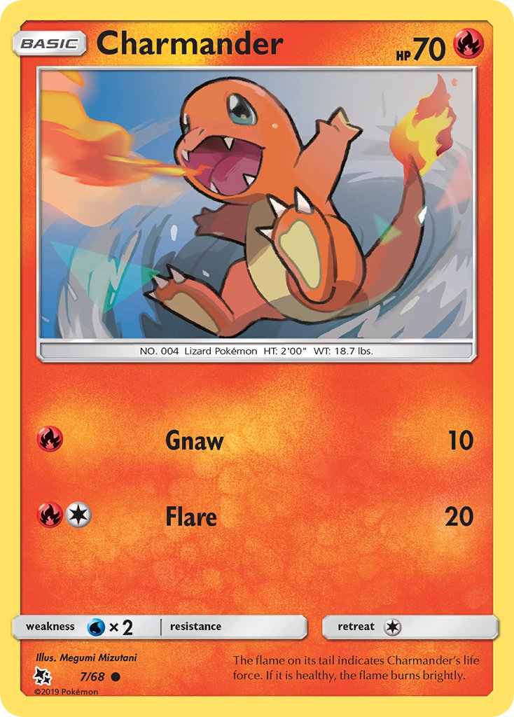 (007/68) Pokemon TCG Hidden Fates Single: Charmander Common