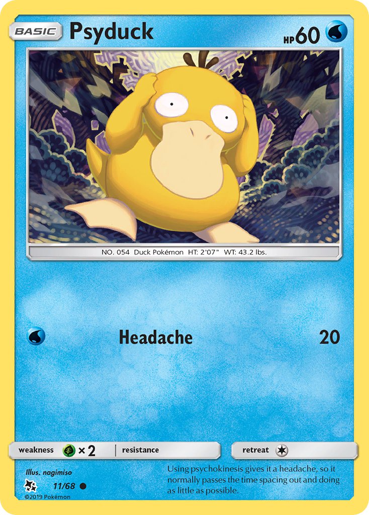 (011/68) Pokemon TCG Hidden Fates Single: Psyduck Common