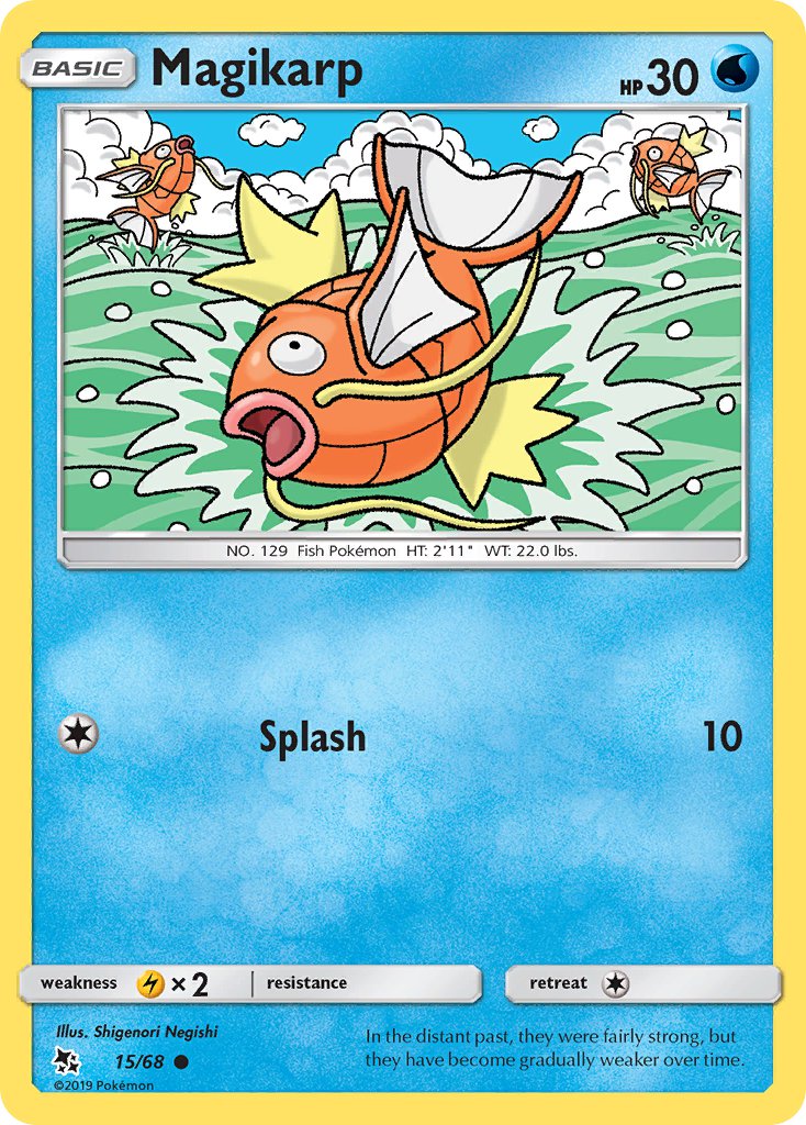 (015/68) Pokemon TCG Hidden Fates Single: Magikarp Common