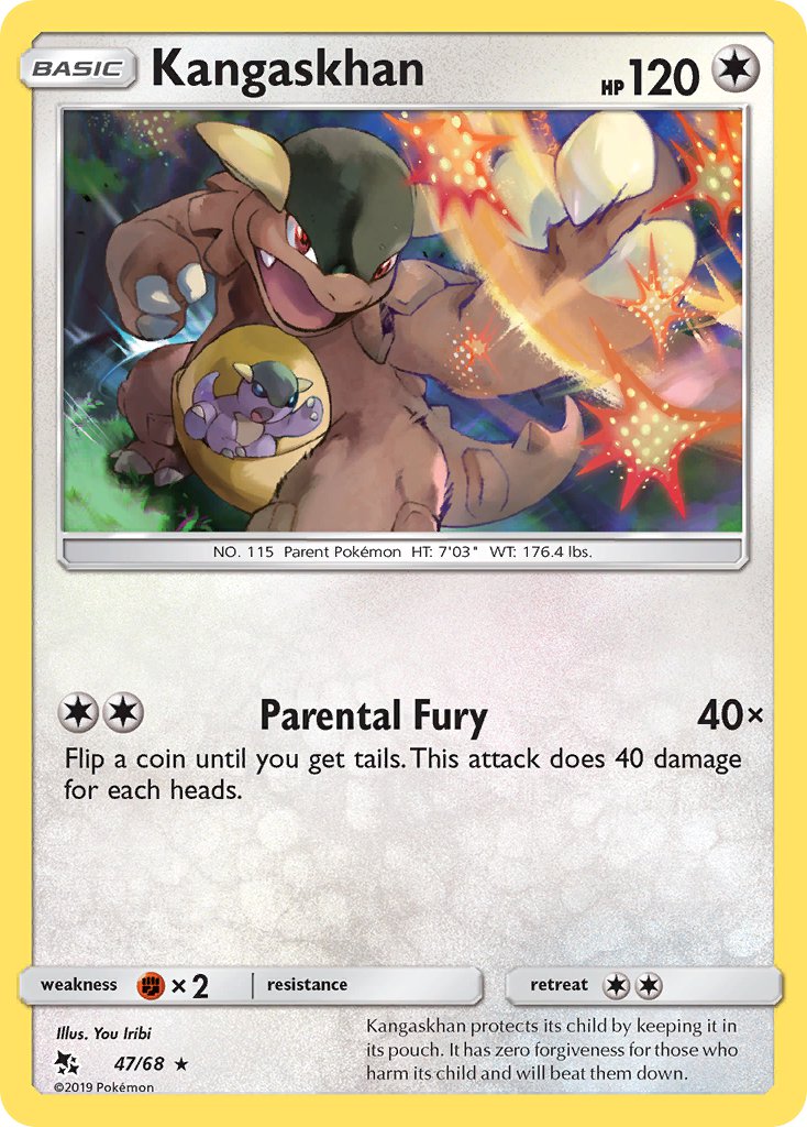 (047/68) Pokemon TCG Hidden Fates Single: Kangaskhan Rare