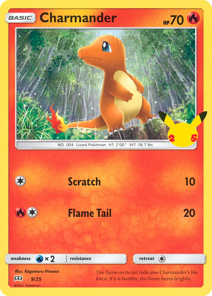 (009/25) Pokemon TCG McDonald's Collection 25th Anniversary Single: Charmander Promo Holo