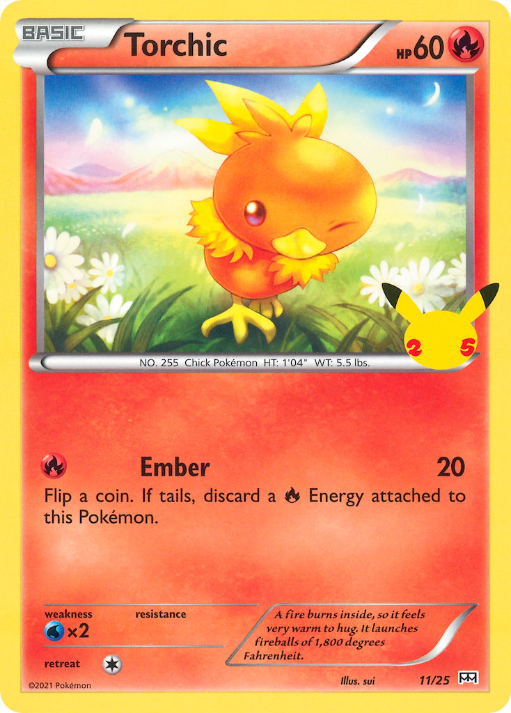 (011/25) Pokemon TCG McDonald's Collection 25th Anniversary Single: Torchic Promo