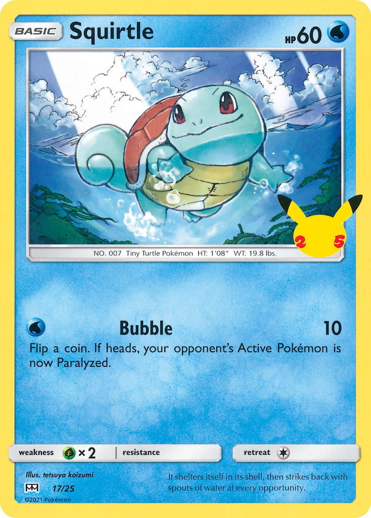 (017/25) Pokemon TCG McDonald's Collection 25th Anniversary Single: Squirtle Promo