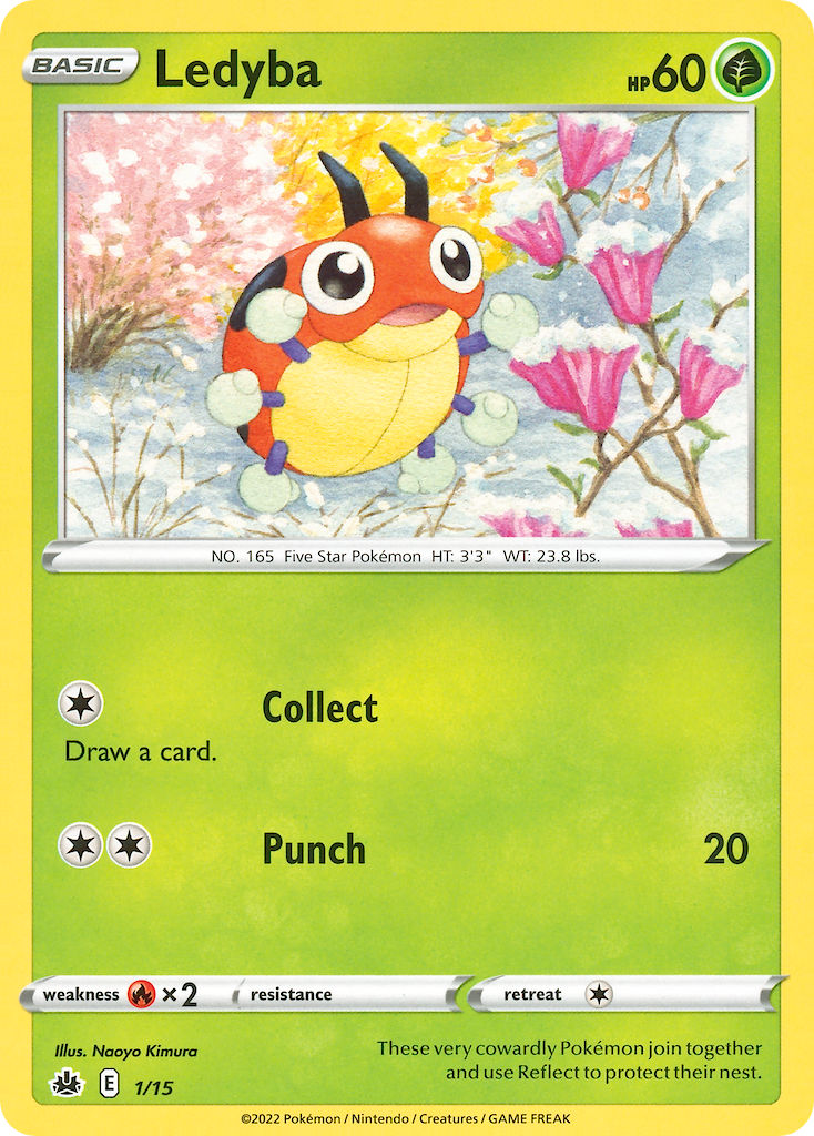 (001/15) Pokemon TCG McDonald's Match Battle 2022 Single: Ledyba Promo
