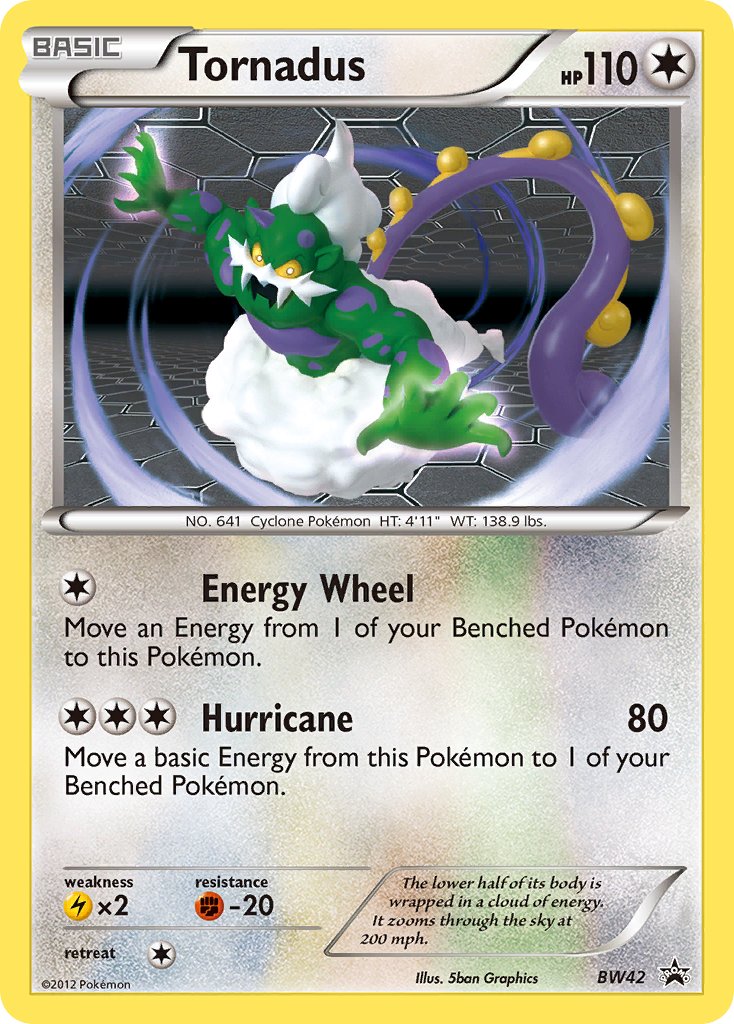 (042) Pokemon TCG BW Black Star Promos Single: Tornadus Promo