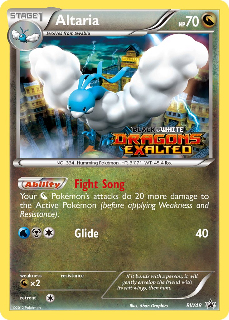 (048) Pokemon TCG BW Black Star Promos Single: Altaria Promo