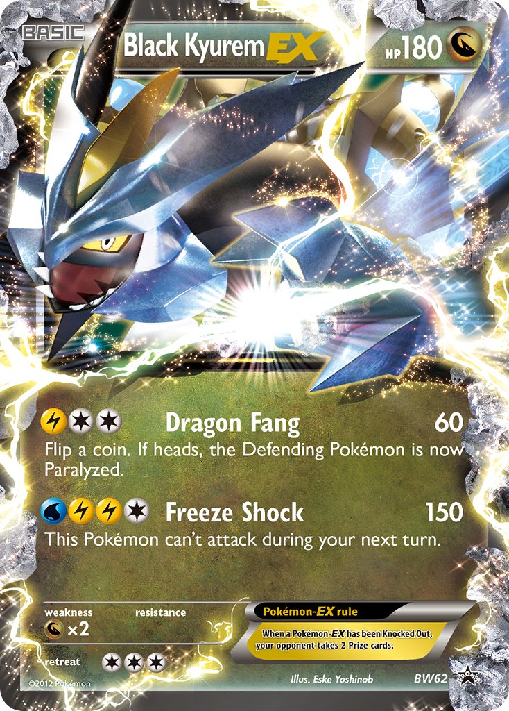 (062) Pokemon TCG BW Black Star Promos Single: Black Kyurem EX Promo