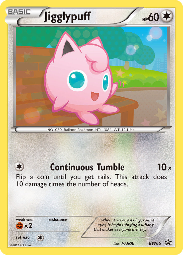 (065) Pokemon TCG BW Black Star Promos Single: Jigglypuff Promo