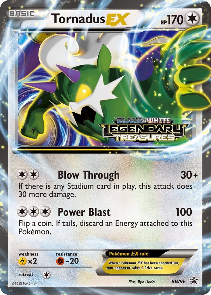 (096) Pokemon TCG BW Black Star Promos Single: Tornadus EX Promo