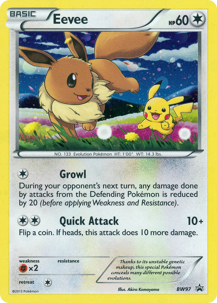 (097) Pokemon TCG BW Black Star Promos Single: Eevee Promo