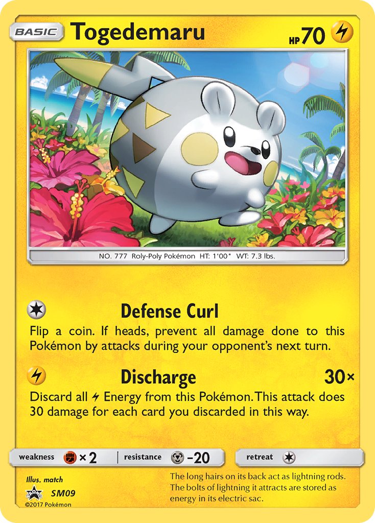 (009) Pokemon TCG SM Black Star Promos Single: Togedemaru Promo