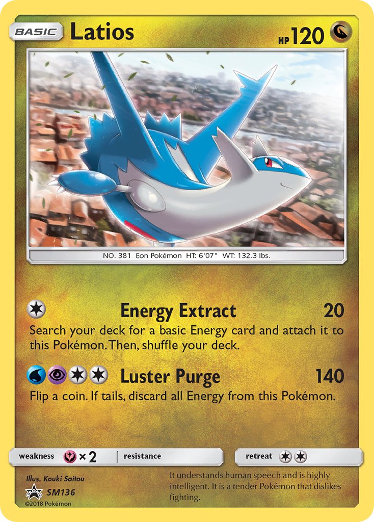 (136) Pokemon TCG SM Black Star Promos Single: Latios Promo