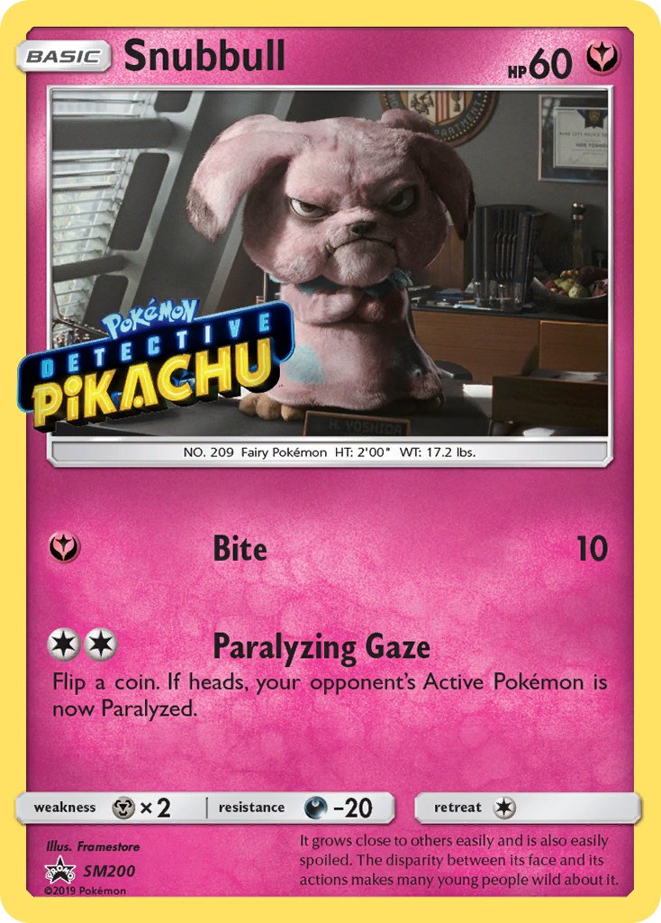 (200) Pokemon TCG SM Black Star Promos Single: Snubbull Promo