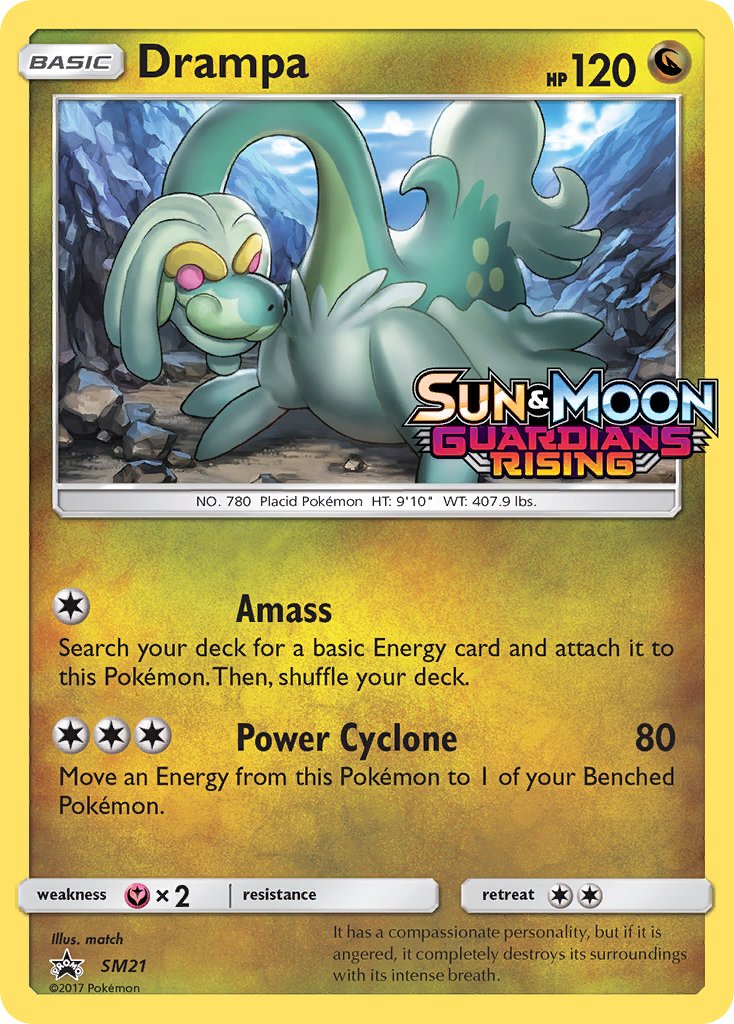 (021) Pokemon TCG SM Black Star Promos Single: Drampa Promo