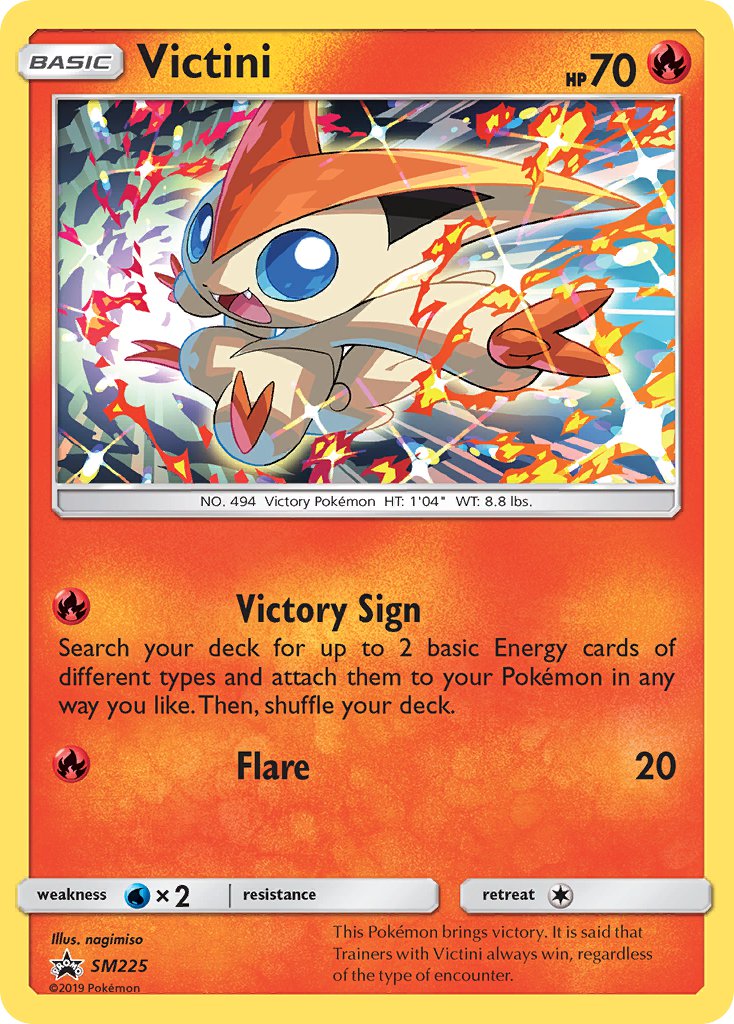 (225) Pokemon TCG SM Black Star Promos Single: Victini Promo