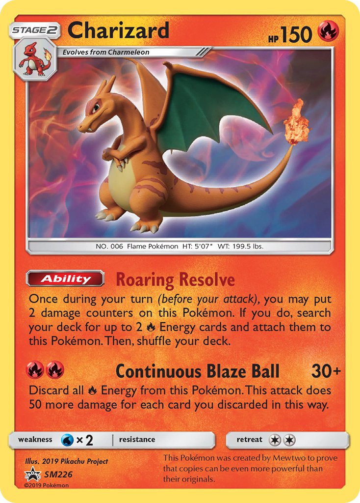 (226) Pokemon TCG SM Black Star Promos Single: Charizard Promo