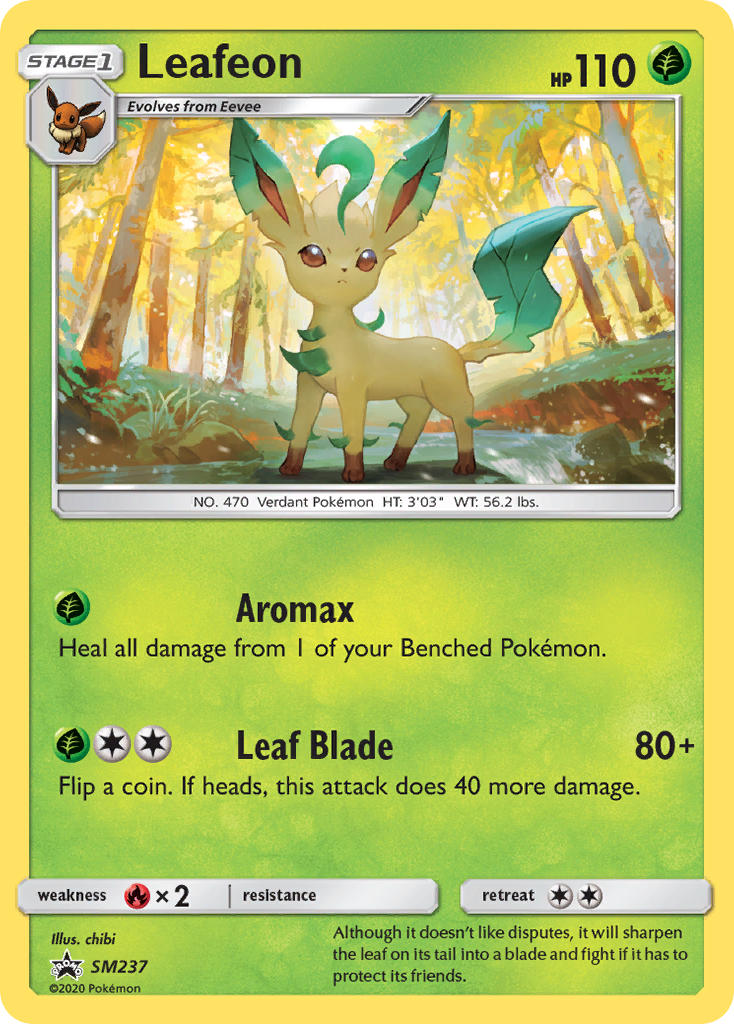 (237) Pokemon TCG SM Black Star Promos Single: Leafeon Promo
