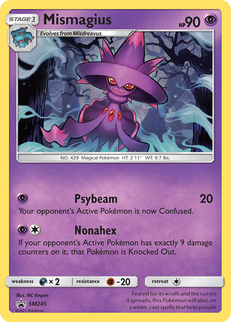 (245) Pokemon TCG SM Black Star Promos Single: Mismagius Promo