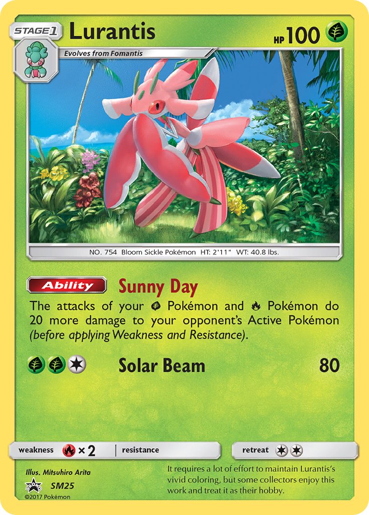 (025) Pokemon TCG SM Black Star Promos Single: Lurantis Promo