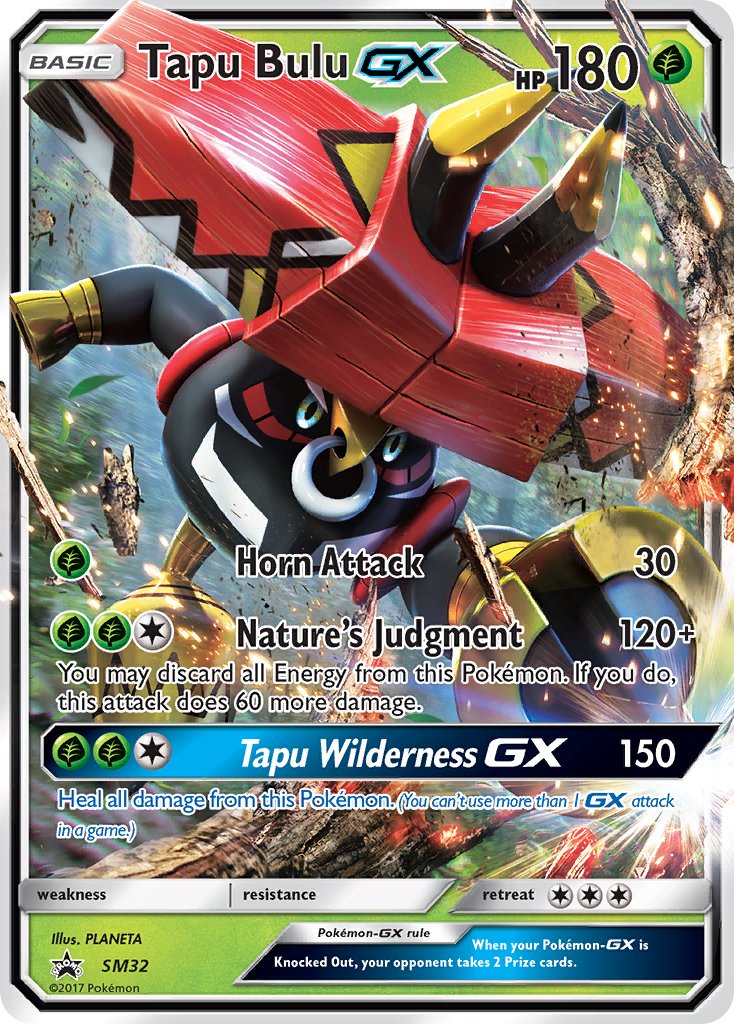 (032) Pokemon TCG SM Black Star Promos Single: Tapu Bulu GX Promo
