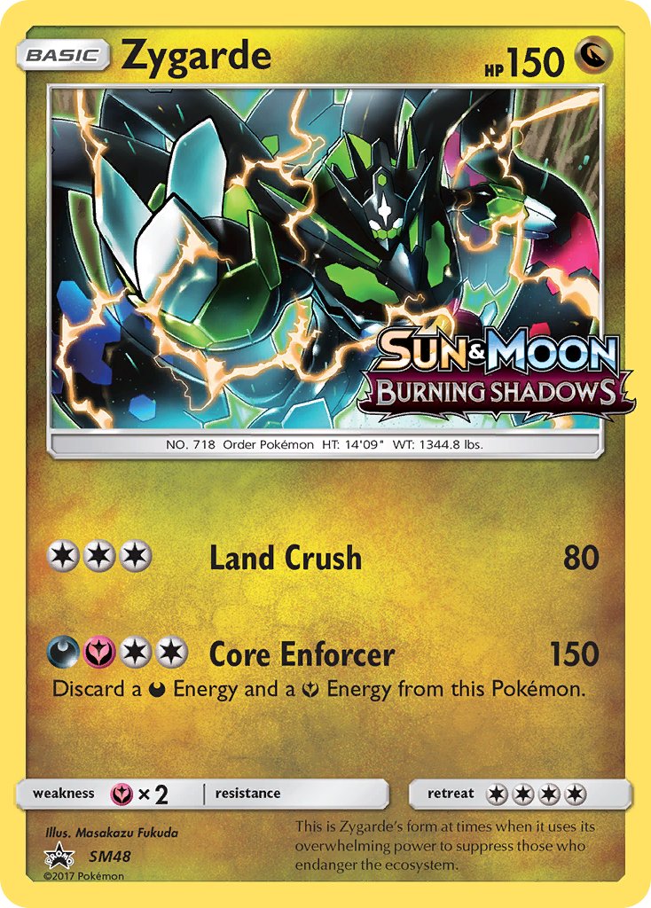 (048) Pokemon TCG SM Black Star Promos Single: Zygarde Promo
