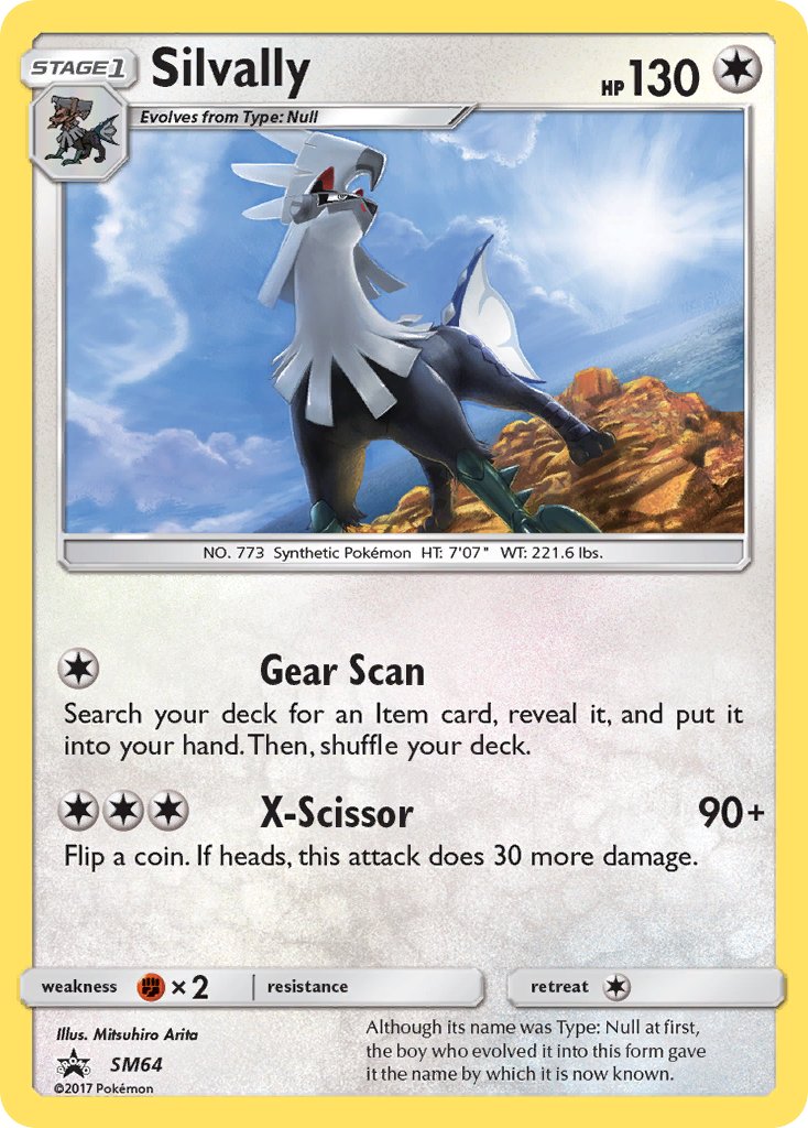 (064) Pokemon TCG SM Black Star Promos Single: Silvally Promo