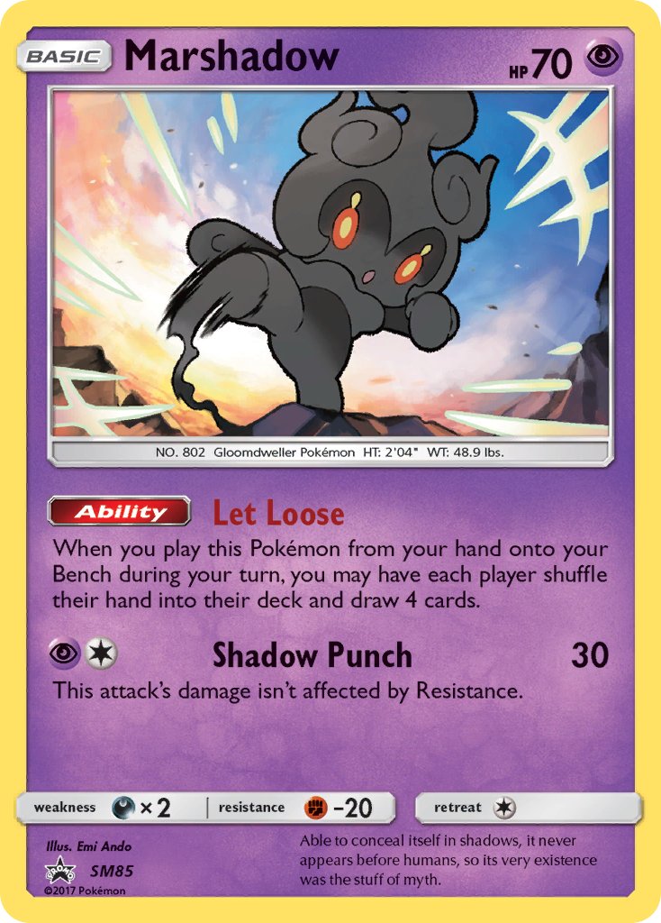 (085) Pokemon TCG SM Black Star Promos Single: Marshadow Promo