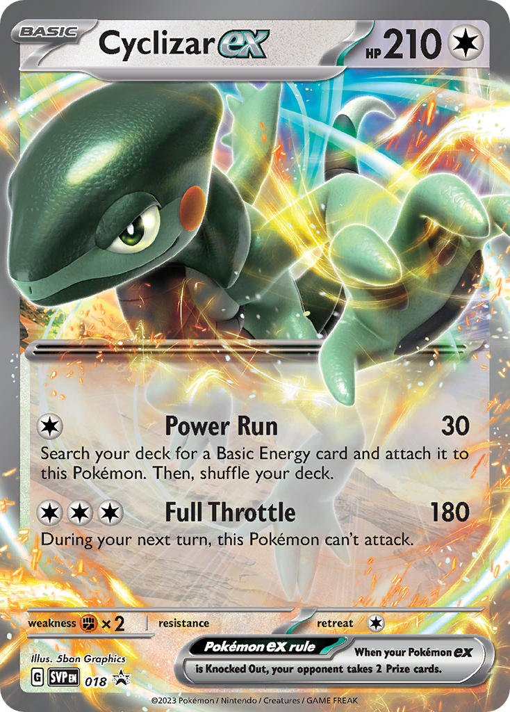 (018/ ) Pokemon TCG SV Black Star Promos Single: Cyclizar ex Promo