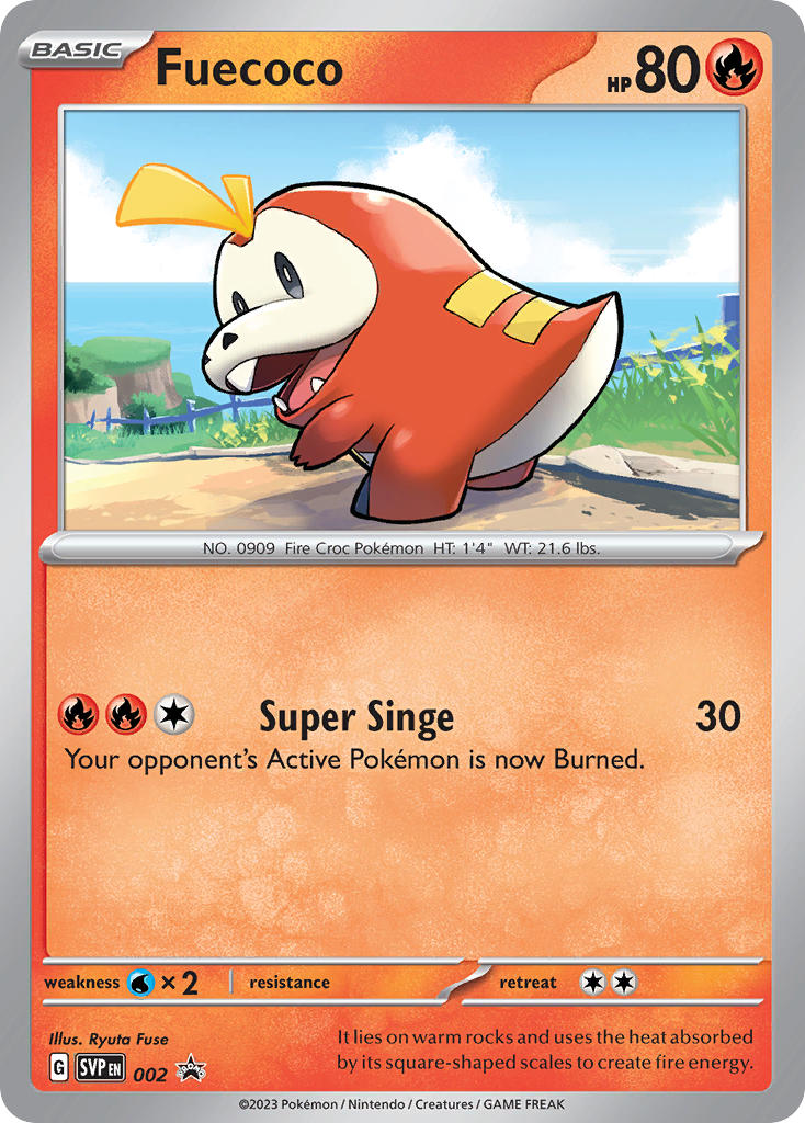 (002/ ) Pokemon TCG SV Black Star Promos Single: Fuecoco Promo